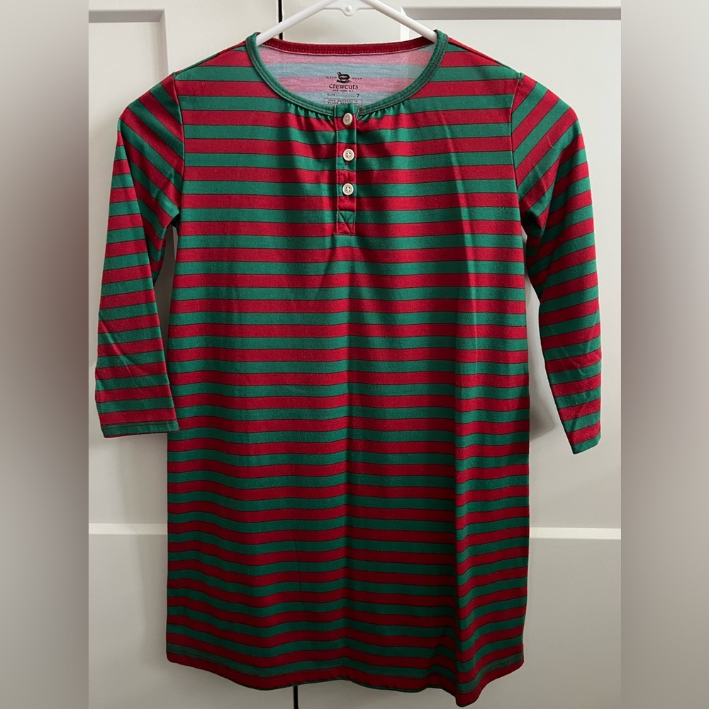Crewcuts Christmas Nightgown Pajamas - Size 7